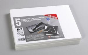 Clairefontaine Schaumkarton 10mm A4 5Bg weiss