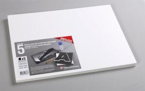 Clairefontaine Schaumkarton 3,0 mm A3 5Bg weiss