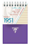 Clairefontaine Spiralbl.-1951 7,5x12,7/60Bl lin so