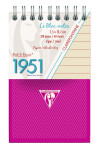 Clairefontaine Spiralbl.-1951 7,5x12,7/60Bl lin so