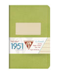 Clairefontaine 1951 Heft 9x14 48Bl liniert grün