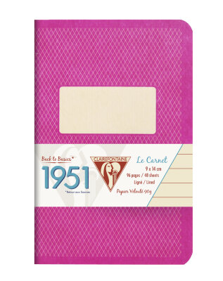 Clairefontaine Heft CF 1951 9x14 48Bl lin himb
