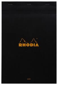 Rhodia Notizbl A4+ geh mperf lin m Rd 80Bl schw