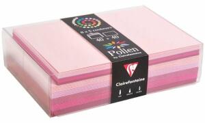Clairefontaine K-Set 5St 40K+40U 90x140 Rosa sort