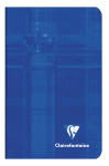 Clairefontaine Notizheft 7,5x12 liniert 4x4 24Bl