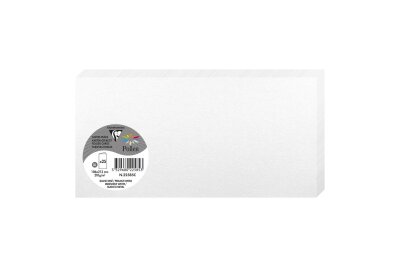 Clairefontaine Doppelkarte DL 210g perlmutt weiss