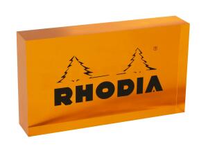 Rhodia Rodia Plexiglas Würfel
