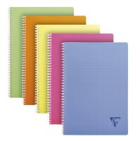 Clairefontaine Spiralbuch A4 Linicolor kariert 90Bl