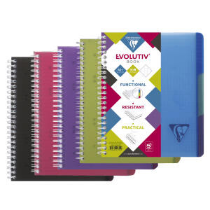 Clairefontaine Evolutiv Book A5+ Kar Rd 90Bl int sort