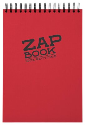 Clairefontaine ZapBook geleimt sort A6 80g 160Bl