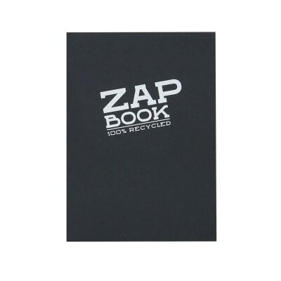 Clairefontaine ZapBook geleimt schw A6 80g 160Bl