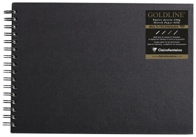 Clairefontaine Skizzenb Goldline A4 Q weiss 64Bl