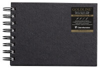 Clairefontaine Skizzenb Goldline A6 Q weiss 64Bl