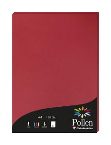Clairefontaine Papier A4 Pollen 120g kirschrot 50Bl