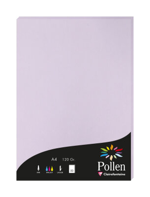 Clairefontaine Papier A4 Pollen 120g glyzin 50Bl