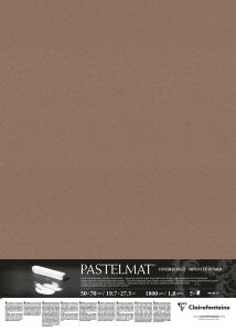 Clairefontaine Pastelmat 50x70cm 5Bl Braun