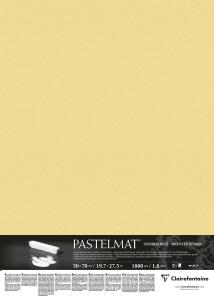 Clairefontaine Pastelmat 50x70cm 5Bg Buttergelb