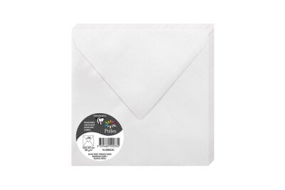 Clairefontaine Umschläge 165x165 perlm weiss