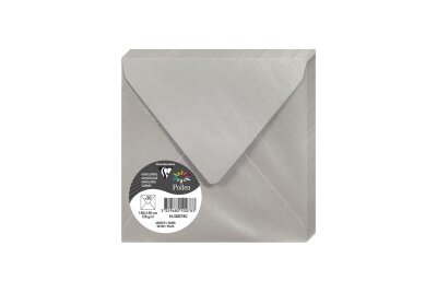 Clairefontaine Umschlag Pollen 140x140 120g silber