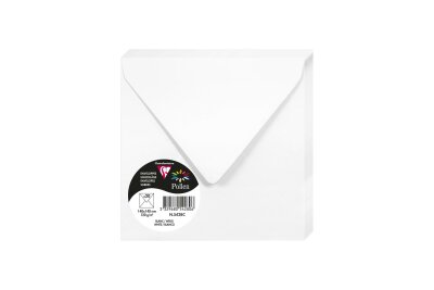 Clairefontaine Umschlag Pollen 140x140 120g weiss