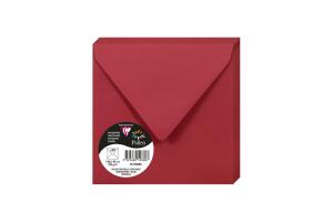 Clairefontaine Umschlag Pollen 140x140 120g kirschrot