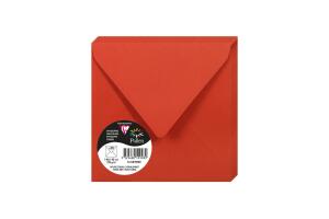 Clairefontaine Umschlag Pollen 140x140 120g ko-rot