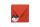 Clairefontaine Umschlag Pollen 140x140 120g ko-rot