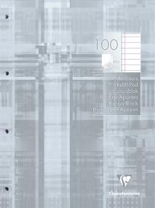 Clairefontaine Kursusblock A4 lin m Rd 2fach gel 100Bl