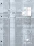 Clairefontaine Kursusblock A4 lin m Rd 2fach gel 100Bl