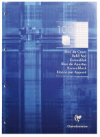Clairefontaine Kursusblock A4 kariert 4-fach gel 100Bl