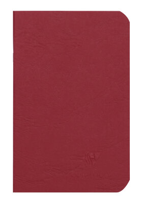 Clairefontaine Heft AgeBag 9x14 Leinen lin 48Bl rt
