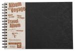 Clairefontaine Reisealbum AgeBag A4 quer lin+bl 40Bl sw