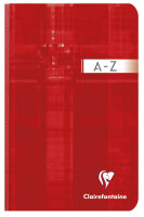 Clairefontaine Registerkladde 11x17 hart geb kar 96Bl