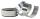 Clairefontaine Geschenkband silber 10mx25mm 8St