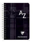 Clairefontaine Registerbuch 9x14 PP Spir kar 50Bl