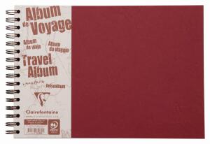 Clairefontaine Reisealbum AgeBag A4 quer lin+bl 40Bl rt