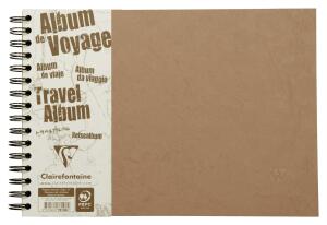 Clairefontaine Reisealbum AgeBag A4 quer lin+bl 40Bl br