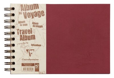 Clairefontaine Reisealbum AgeBag A5 quer lin+bl 40Bl rt
