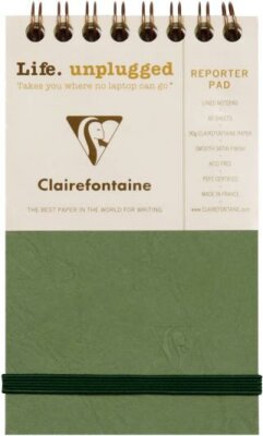 Clairefontaine Reporter AgeBag 7,5x12 60Bl lin gr