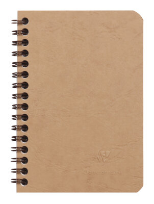Clairefontaine Notizheft AgeBag 9,5x14 Spi lin 50Bl br