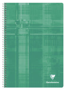 Clairefontaine Regbuch leere Taben Spir kar A4 112Bl