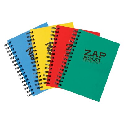 Clairefontaine ZapBook Spiral sort A6 80g 160Bl