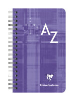 Clairefontaine Registerbuch PP Spir kar 7,5x12 50Bl