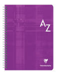 Clairefontaine Registerbuch PP Spir kar 17x22 90Bl