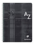 Clairefontaine Registerbuch PP Spir kar 17x22 90Bl