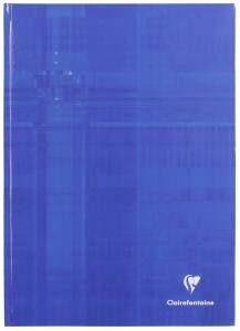 Clairefontaine Kladde A4 stark Deckel kariert 96Bl blau