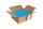 Clairefontaine Umschlag Pollen 125x324 120g türkis