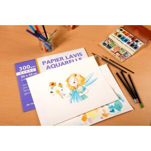 Clairefontaine Pap f Wischtechnik 50x65 300g 24Bl