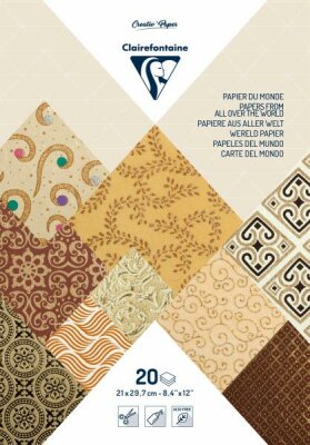 Clairefontaine Block PaaW 20Bg A4 elfenb/braun
