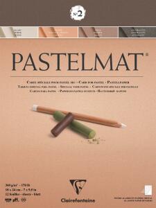 Clairefontaine Pastelmat N°2 18x24 360g 12Bl